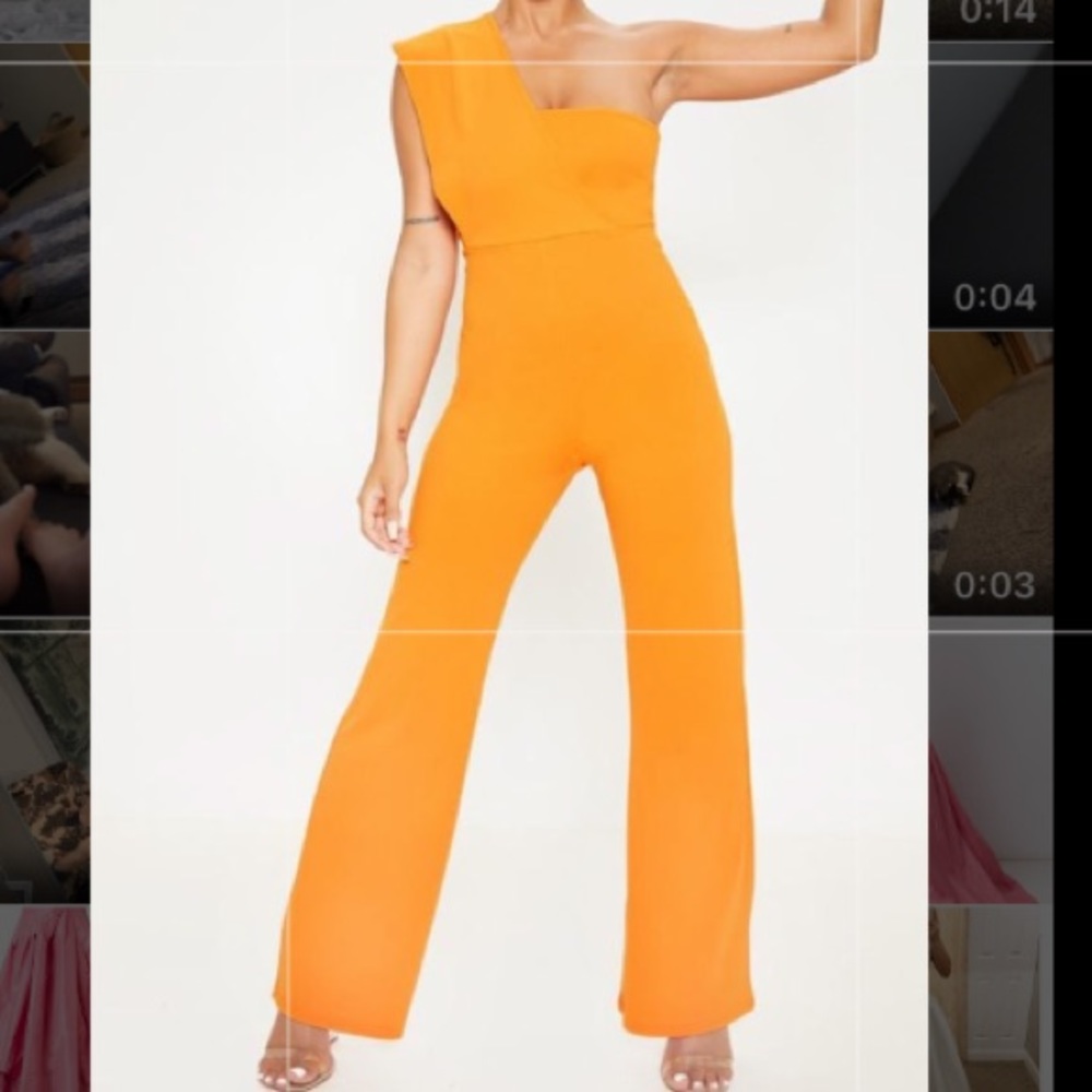 Orange jumpsuit size SMALL